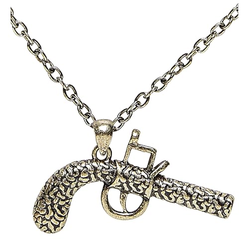 W WIDMANN MILANO Party Fashion 46746 - Halskette mit Piratenpistole, Schmuck, Halsband, Pirat, Karneval, Mottoparty von W WIDMANN MILANO Party Fashion