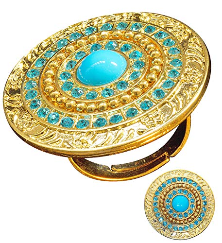 Widmann 7521H - Ring Cleopatra, Schmuck, Antik, Ägypterin, Karneval, Mottoparty von WIDMANN