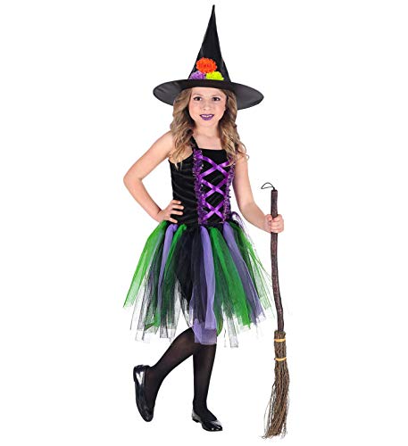 W WIDMANN MILANO Party Fashion - Kinderkostüm Hexe, Kleid mit Tutu, Hut, Halloween, Karneval, Mottoparty W WIDMANN MILANO Party Fashion - Kinderkostüm Hexe, Kleid mit Tutu, Hut, Halloween, Karneval, Mottoparty von WIDMANN MILANO PARTY FASHION
