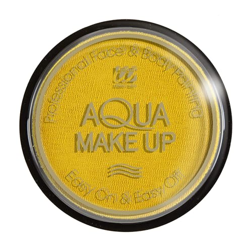 W WIDMANN Milano Party Fashion 9235F - Aqua Make-Up, Gelb, in Schale, 15 g, Schminke, Karneval, Mottoparty, Halloween W WIDMANN Milano Party Fashion 9235F - Aqua Make-Up, Gelb, in Schale, 15 g, Schminke, Karneval, Mottoparty, Halloween von WIDMANN MILANO PARTY FASHION