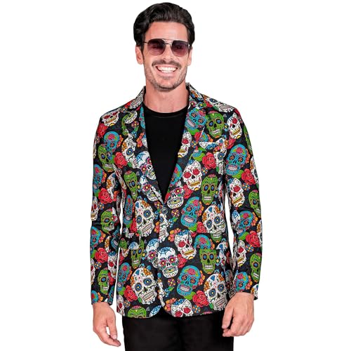 W WIDMANN MILANO Party Fashion - Jackett für Herren, Anzugjacke, leuchtet unter UV-Licht, Halloween Verkleidung von W WIDMANN MILANO Party Fashion