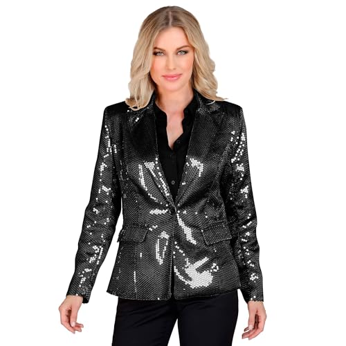 W WIDMANN MILANO Party Fashion - Party Fashion Blazer mit Pailletten für Damen, Schlagermove, Jackett, Festival, Faschingskostüme W WIDMANN MILANO Party Fashion - Party Fashion Blazer mit Pailletten für Damen, Schlagermove, Jackett, Festival, Faschingskostüme von W WIDMANN MILANO Party Fashion