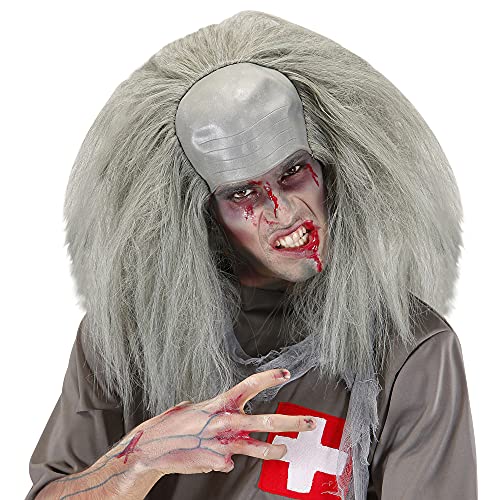 Widmann 06744 - Zombie Halbglatze mit Haar, Psycho, Accessoire, Halloween, Karneval, Mottoparty von W WIDMANN MILANO Party Fashion