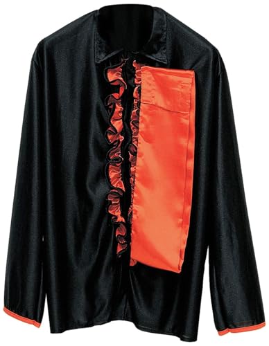 W WIDMANN MILANO Party Fashion, Flamenco-Hemd, mehrfarbiges Design, 100% Polyester für höchsten Komfort, inklusive Gürtel, pflegeleicht, ideal für Halloween und Karneval von W WIDMANN MILANO Party Fashion