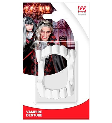 Widmann 8402D Vampirgebiss für Erwachsene, One Size, white von WIDMANN MILANO PARTY FASHION