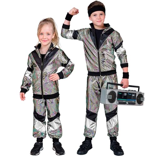 W WIDMANN MILANO Party Fashion - Kinderkostüm Trainingsanzug, Disco Style, 80er Jahre Outfit, Jogginganzug, Faschingskostüme W WIDMANN MILANO Party Fashion - Kinderkostüm Trainingsanzug, Disco Style, 80er Jahre Outfit, Jogginganzug, Faschingskostüme von W WIDMANN MILANO Party Fashion