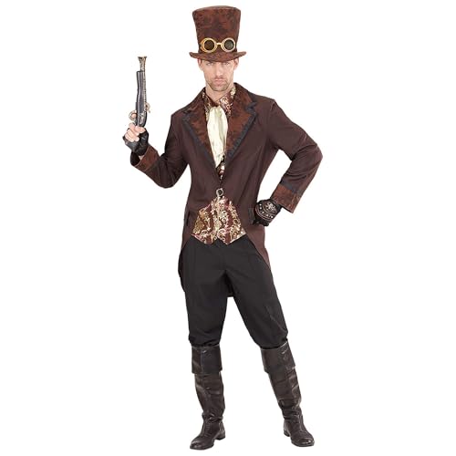 Widmann - Kostüm Steampunk, Frack mit Weste, Jabot, Hut, Mottoparty, Karneval, Halloween von WIDMANN MILANO PARTY FASHION