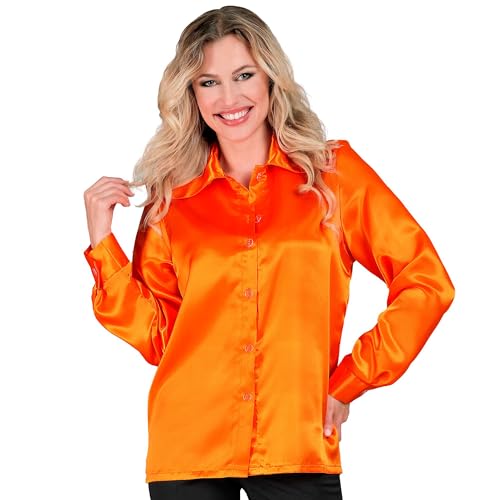 W WIDMANN MILANO Party Fashion - Satin Bluse für Damen, 70er Jahre Disco Fever, Retro Style, Schlagermove, Party Shirt, Damenhemd W WIDMANN MILANO Party Fashion - Satin Bluse für Damen, 70er Jahre Disco Fever, Retro Style, Schlagermove, Party Shirt, Damenhemd von W WIDMANN MILANO Party Fashion