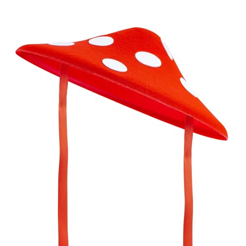 W WIDMANN MILANO Party Fashion - Hut Fliegenpilz, für Erwachsene, Kopfbedeckung für Pilz-, Gärtner Kostüme, Rot von W WIDMANN MILANO Party Fashion