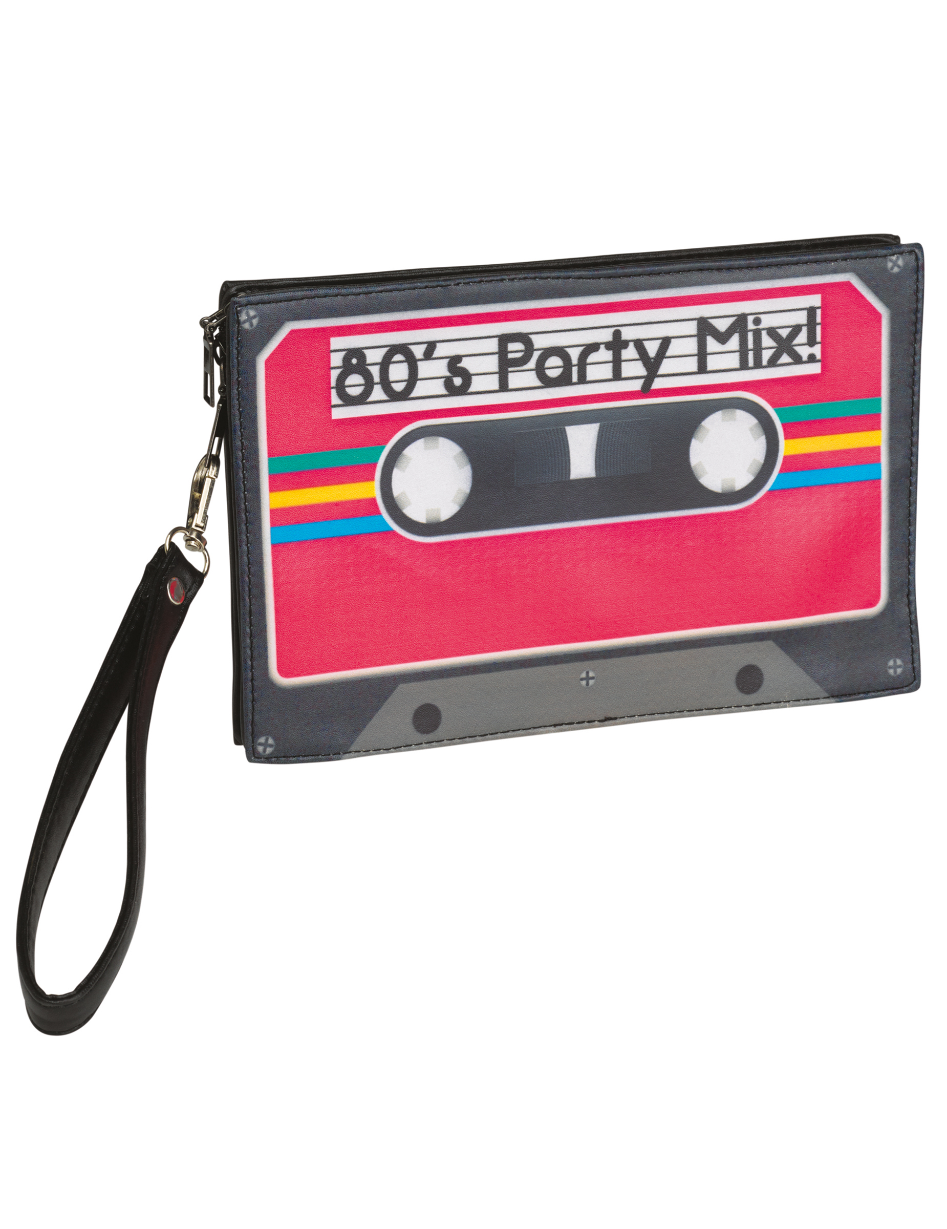 80er-Jahre Handtasche für Erwachsene Mixtape bunt 80er-Jahre Handtasche für Erwachsene Mixtape bunt von WIDMANN