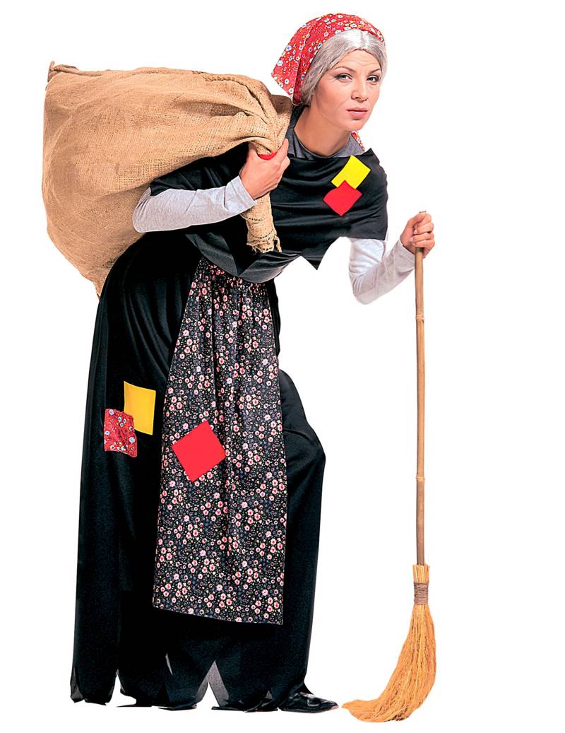 Alte Hexe Halloween-Damenkostüm bunt Alte Hexe Halloween-Damenkostüm bunt von WIDMANN