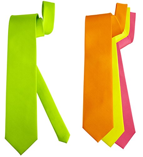 Aptafetes - AC1268 - Fluo-Satinkrawatte in verschiedenen Farben (1 Einheit) von Unbekannt