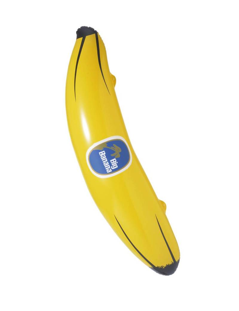 Aufblasbare riesen Banane gelb-braun 100 cm von WIDMANN