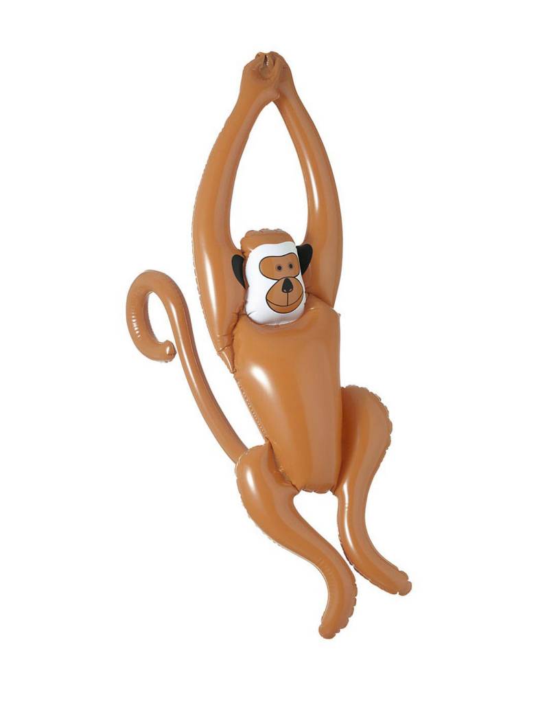 Aufblasbarer Affe Party-Deko braun 50cm von WIDMANN
