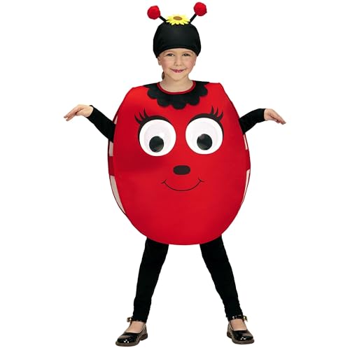 "BIG EYES LADYBUG" (costume, headpiece) - (104-110 cm / 2-4 Years) von WIDMANN