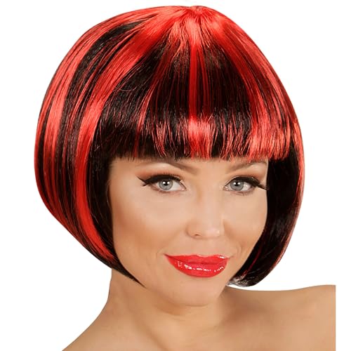 W WIDMANN MILANO Party Fashion 04952 - Perücke Fashion Streaks, schwarz-rote, Disco, Mottoparty, Karneval W WIDMANN MILANO Party Fashion 04952 - Perücke Fashion Streaks, schwarz-rote, Disco, Mottoparty, Karneval von W WIDMANN MILANO Party Fashion