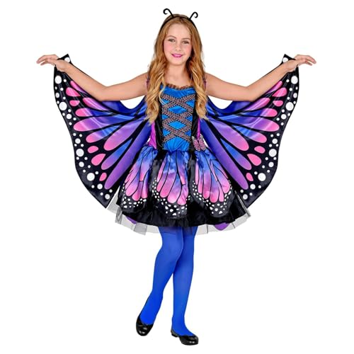 "BUTTERFLY" (tutu dress, wings, antennas) - (140 cm / 8-10 Years) von WIDMANN