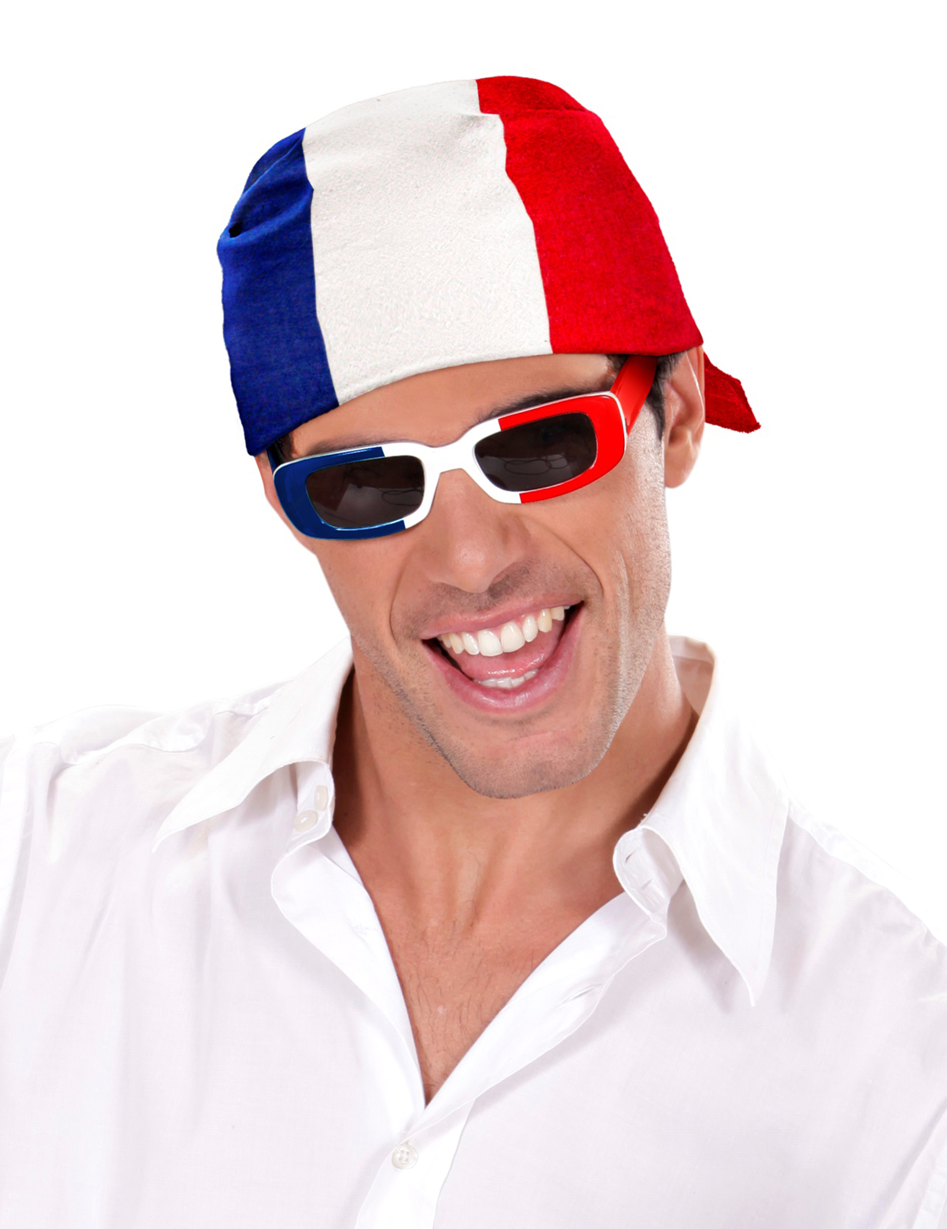 Bandana Frankreich Fanartikel-Tuch blau-weiss-rot Bandana Frankreich Fanartikel-Tuch blau-weiss-rot von WIDMANN