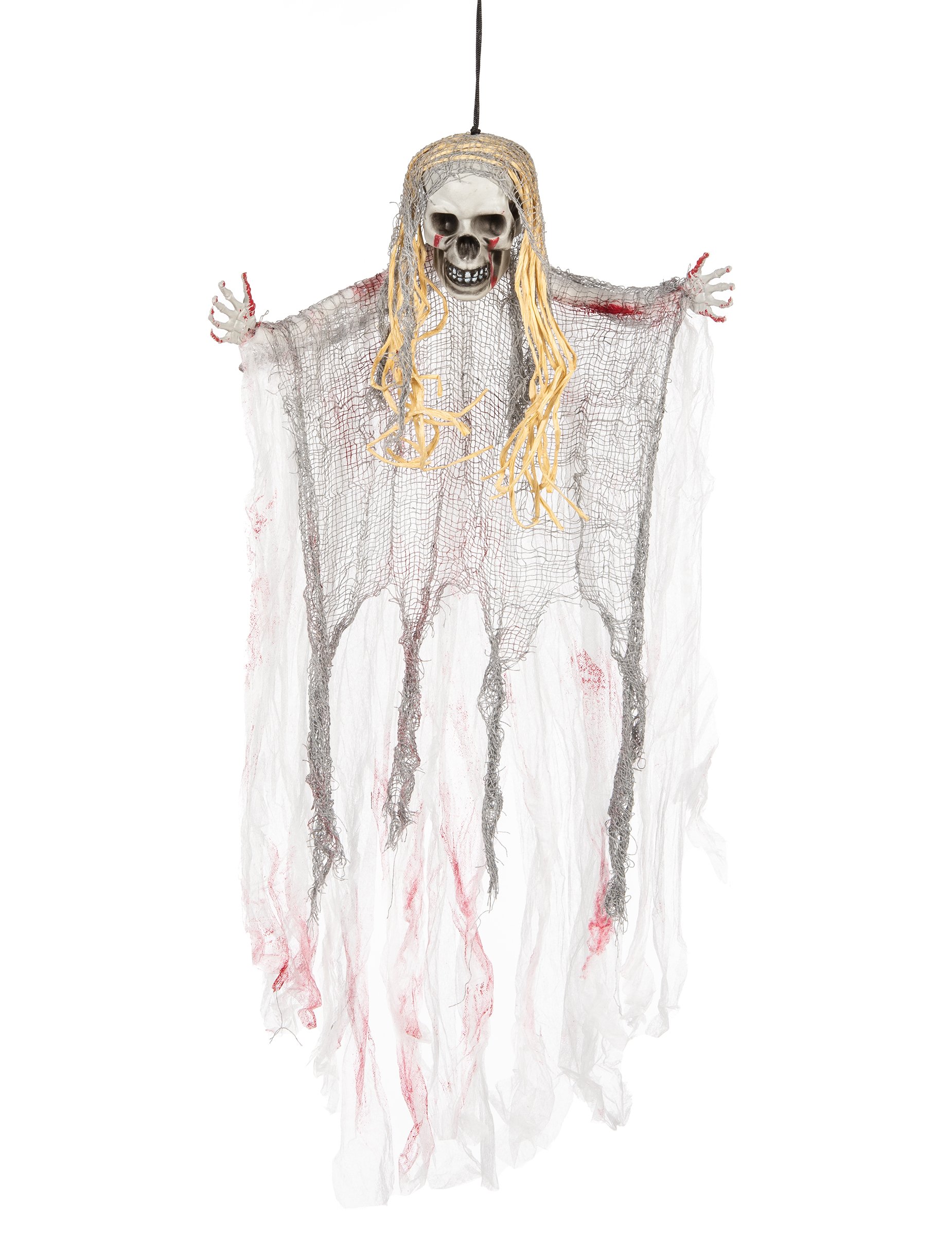 Blutender Geist Halloween-Dekofigur beige-rot 90cm Blutender Geist Halloween-Dekofigur beige-rot 90cm von WIDMANN