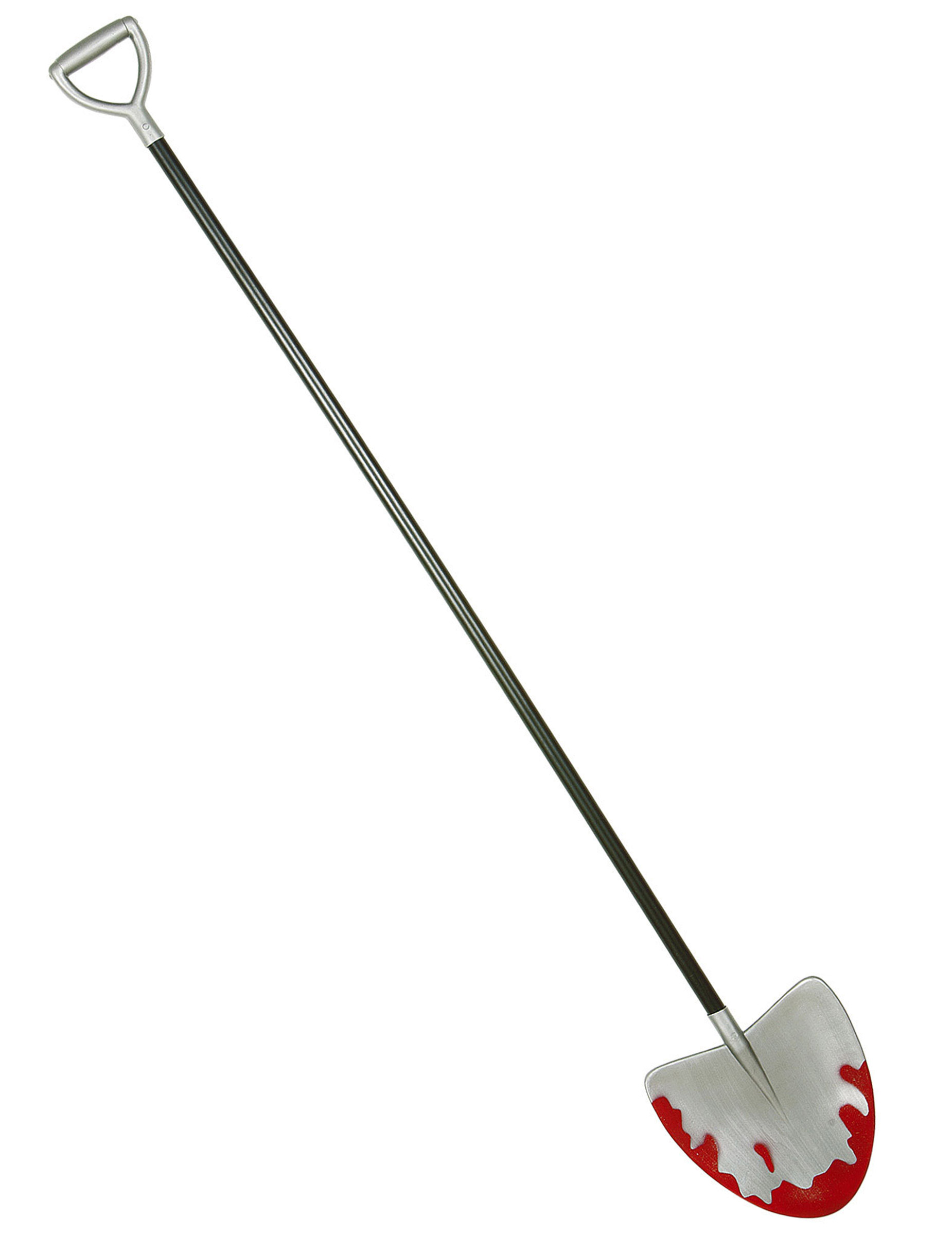 Blutige Schaufel Halloween-Zubehör schwarz-silber-rot 122cm Blutige Schaufel Halloween-Zubehör schwarz-silber-rot 122cm von WIDMANN