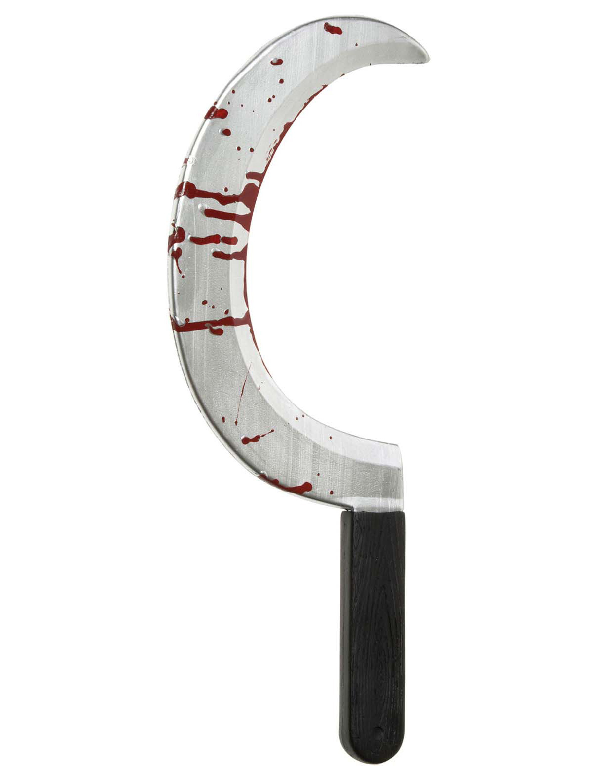 Blutige Sichel silber-schwarz-rot 45cm Blutige Sichel silber-schwarz-rot 45cm von WIDMANN