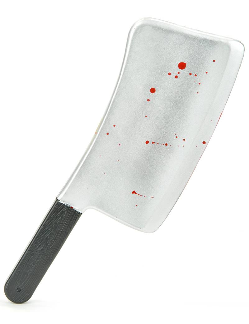 Blutiges Hackbeil schwarz-grau 44cm von WIDMANN