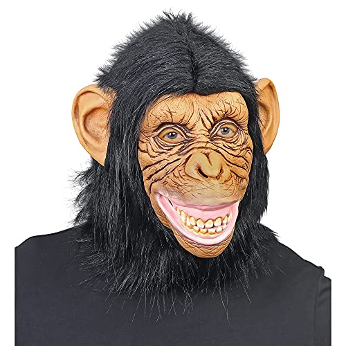 "CHIMPANZEE MASK WITH PLUSH FUR" - von WIDMANN