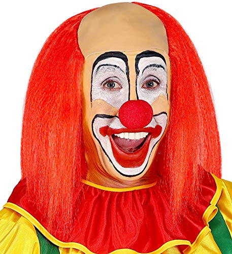 W WIDMANN MILANO Party Fashion, Clown-Haube, farbenfrohes Design, auffällige Haare, unisex, leicht, atmungsaktiv, langlebig, ideal für Halloween und Karnevals von WIDMANN