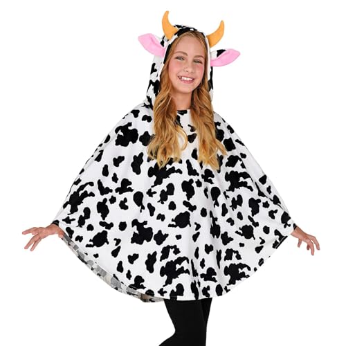 "COW" (hooded poncho) - (One Size Fits Most Children) von WIDMANN
