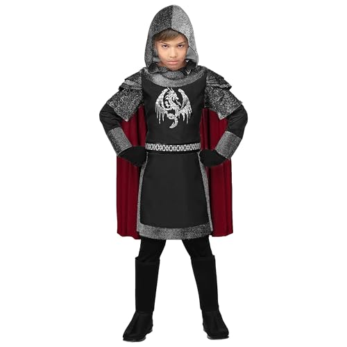 W WIDMANN MILANO Party Fashion - Kinderkostüm dunkler Ritter, Soldat, Mittelalter, Faschingskostüme von Widmann