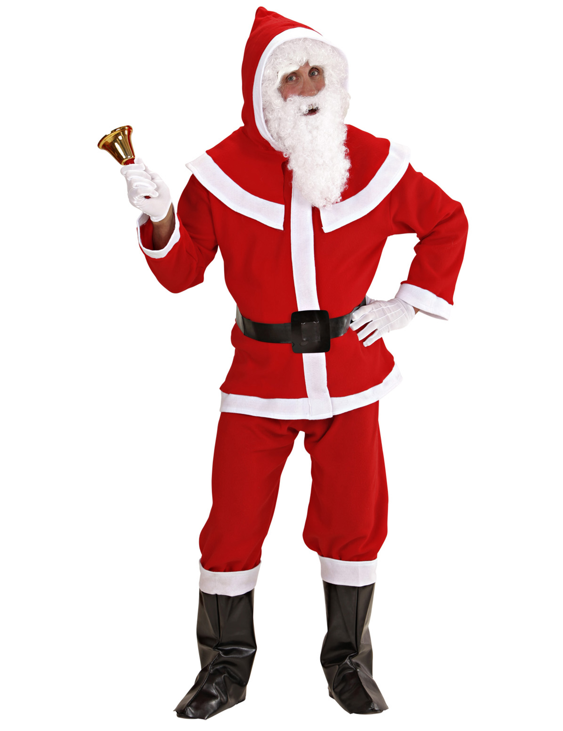 Deluxe Weihnachtsmann-Herrenkostüm Nikolaus rot-weiss-schwarz Deluxe Weihnachtsmann-Herrenkostüm Nikolaus rot-weiss-schwarz von WIDMANN