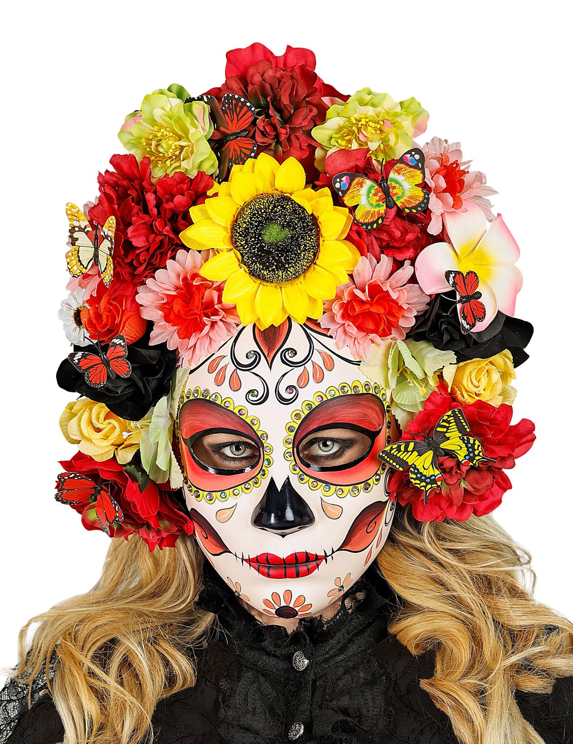 Dia de los muertos Maske für Erwachsene von WIDMANN