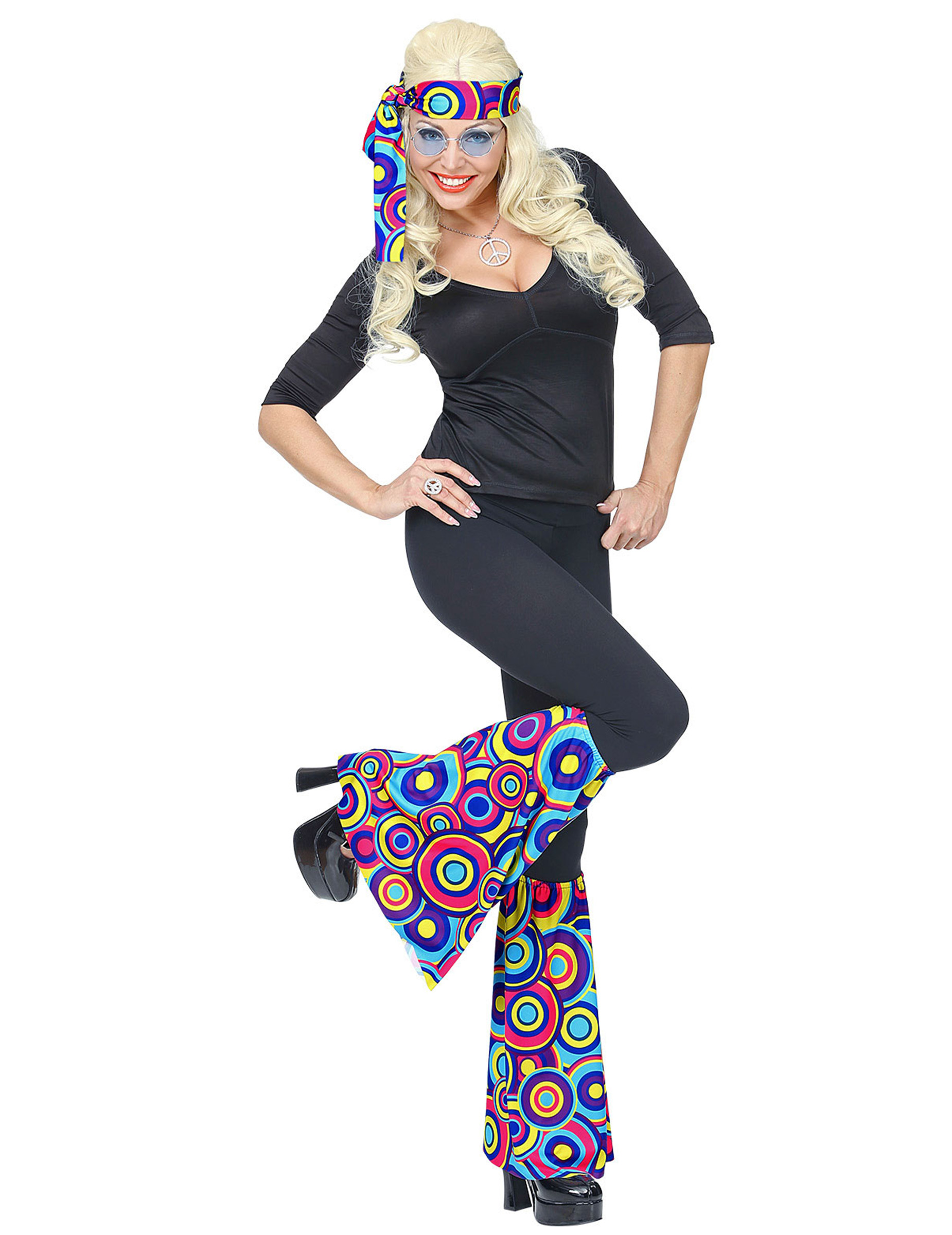 Disco-Accessoire-Set Disco-Haarband und Disco-Stulpen bunt Disco-Accessoire-Set Disco-Haarband und Disco-Stulpen bunt von WIDMANN