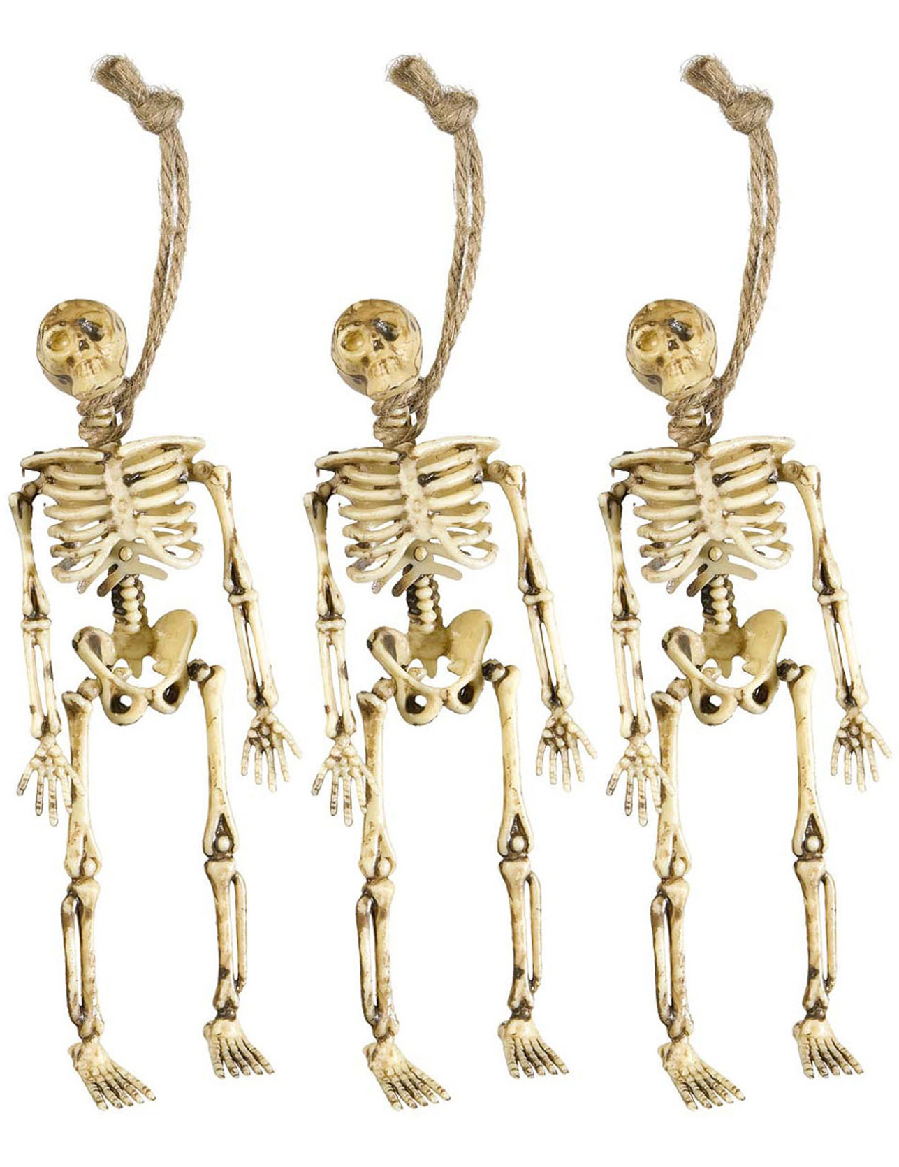 Erhängte Skelette Halloween-Deko 3er-Setbeige 15cm Erhängte Skelette Halloween-Deko 3er-Setbeige 15cm von WIDMANN
