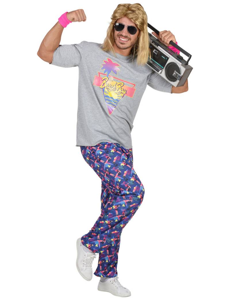 Freshes Beachboy-Kostüm für Herren 80er bunt Freshes Beachboy-Kostüm für Herren 80er bunt von WIDMANN