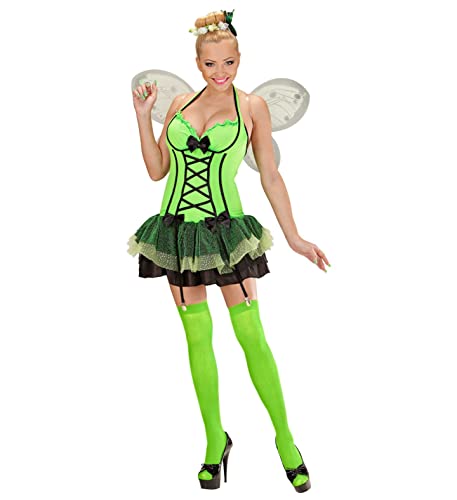 "GREEN BUTTERFLY" (dress with straps, wings, flower & bow hair comb) - (L) von WIDMANN