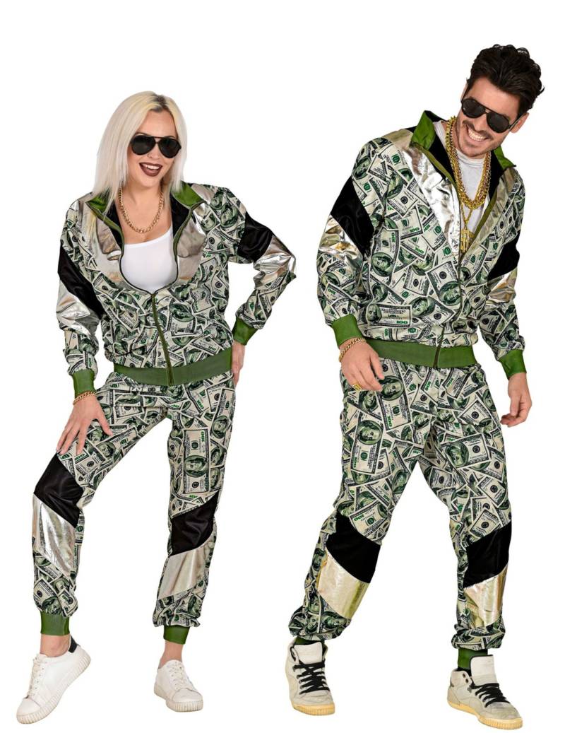 Geld-Trainingsanzug Gangster Dollar Print Geld-Trainingsanzug Gangster Dollar Print von WIDMANN
