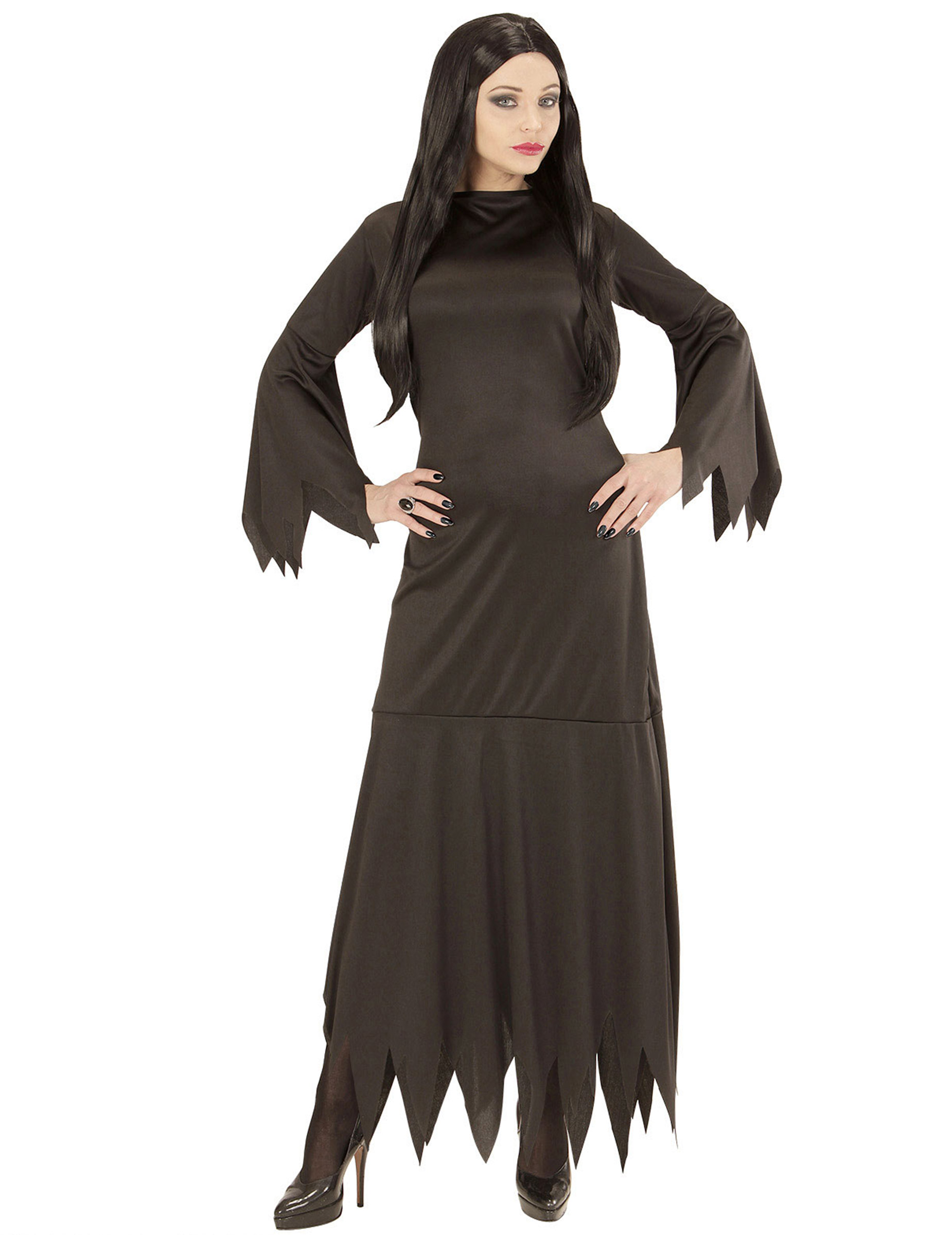 Gothic-Kostüm für Damen Hexenkostüm Halloweenkostüm schwarz Gothic-Kostüm für Damen Hexenkostüm Halloweenkostüm schwarz von WIDMANN