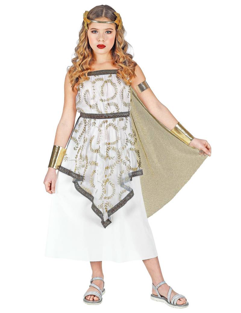 Griechen-Kostüm für Mädchen Göttin-Kostüm Faschingskostüm weiss-gold Griechen-Kostüm für Mädchen Göttin-Kostüm Faschingskostüm weiss-gold von WIDMANN