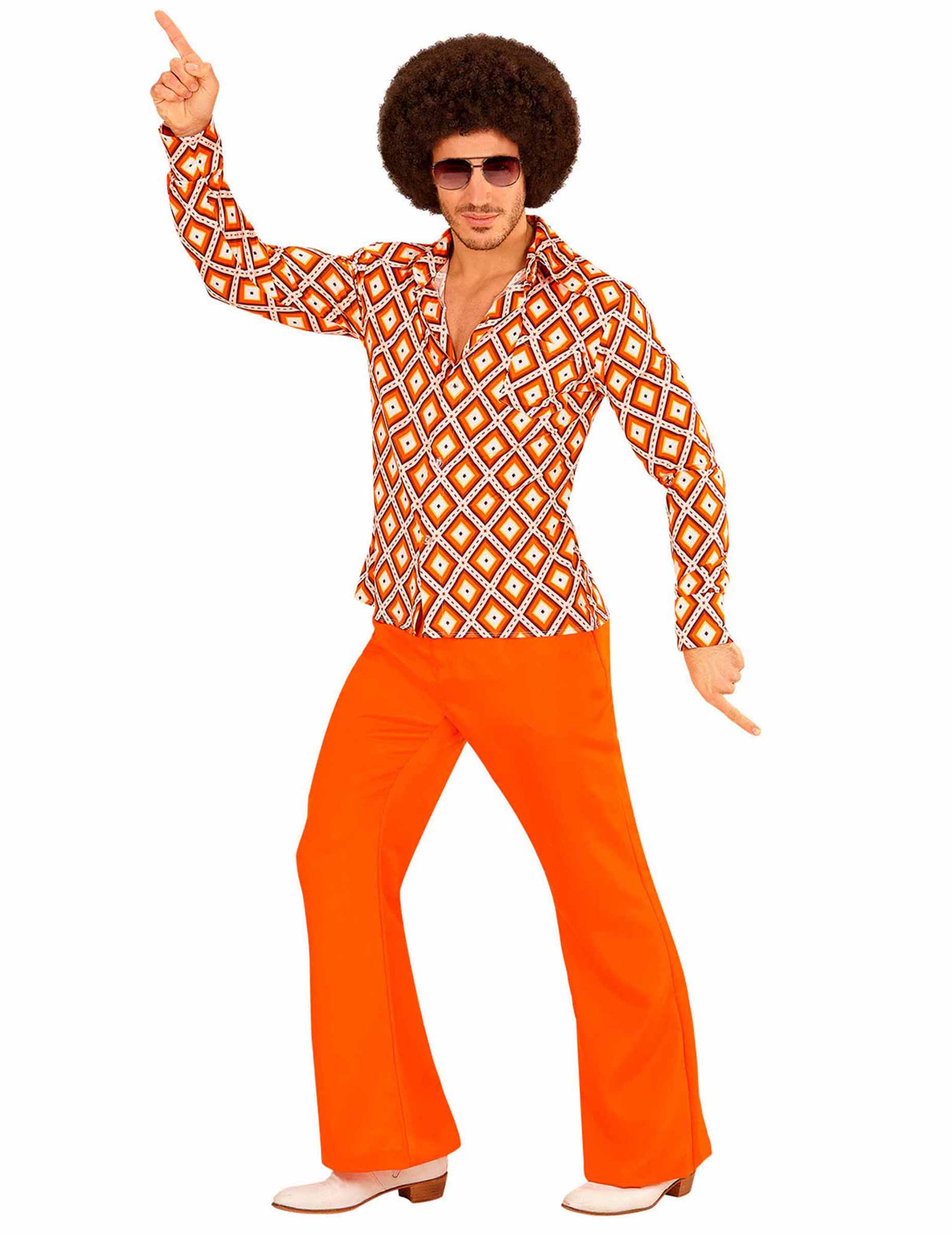 Groovy 70er Jahre Retro-Shirt für Herren Groovy 70er Jahre Retro-Shirt für Herren von WIDMANN