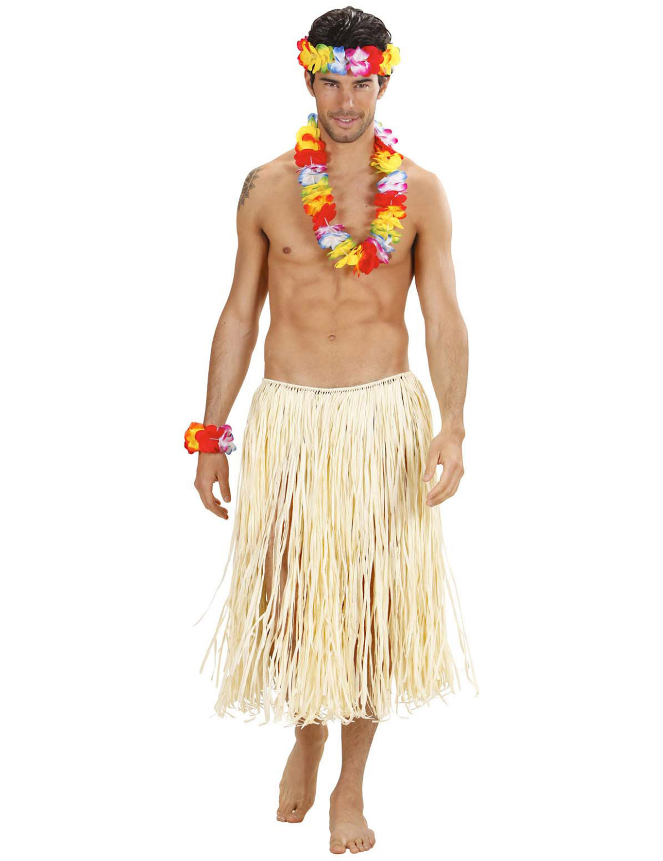 Hawaii Kostümzubehör Blumen 3 teilig bunt Hawaii Kostümzubehör Blumen 3 teilig bunt von WIDMANN