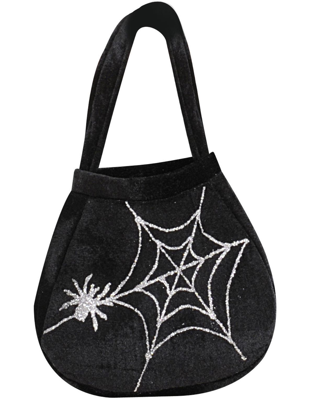Hexe Halloween-Handtasche Spinnennetz schwarz Hexe Halloween-Handtasche Spinnennetz schwarz von WIDMANN