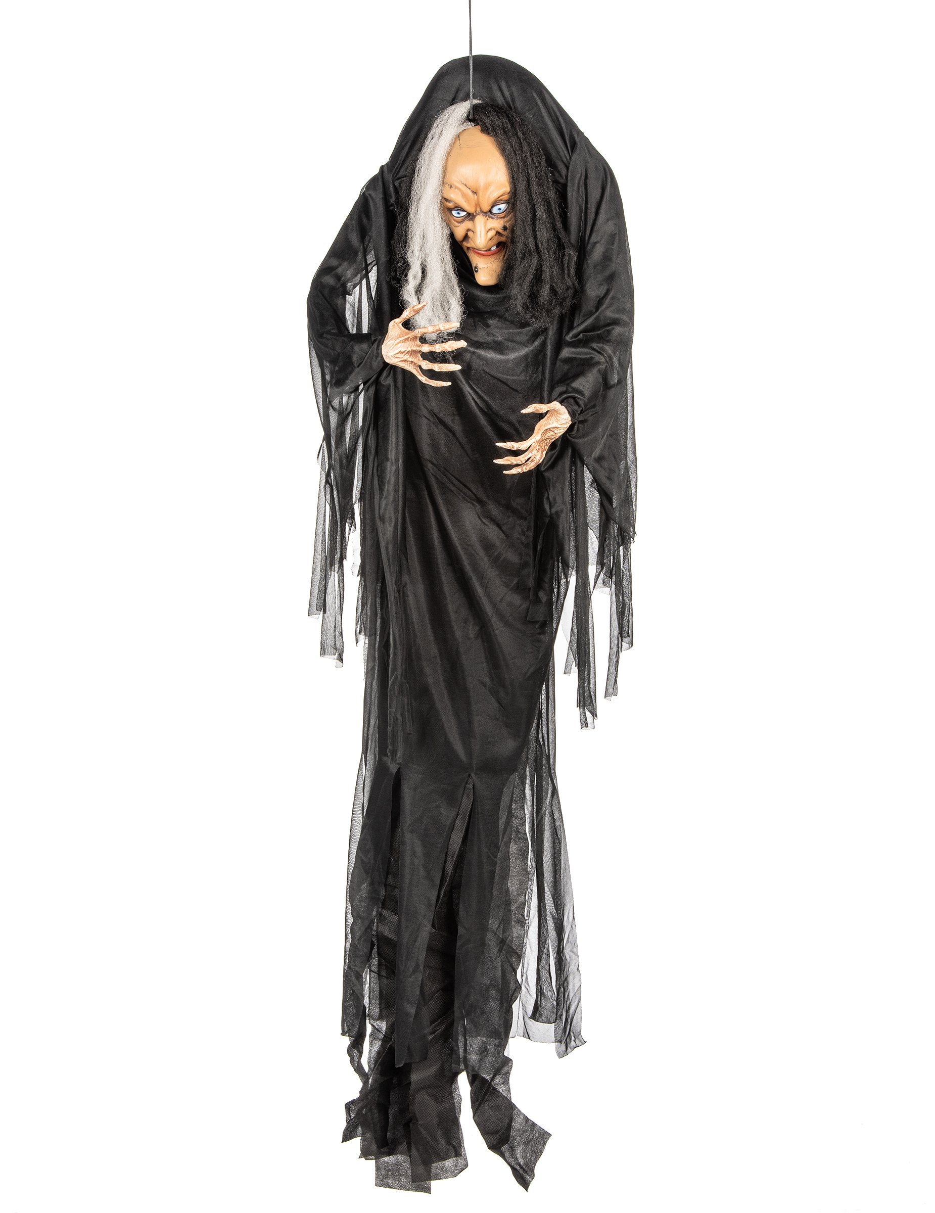 Hexe Riesen-Halloween-Hängedeko schwarz-weiss 140cm Hexe Riesen-Halloween-Hängedeko schwarz-weiss 140cm von WIDMANN