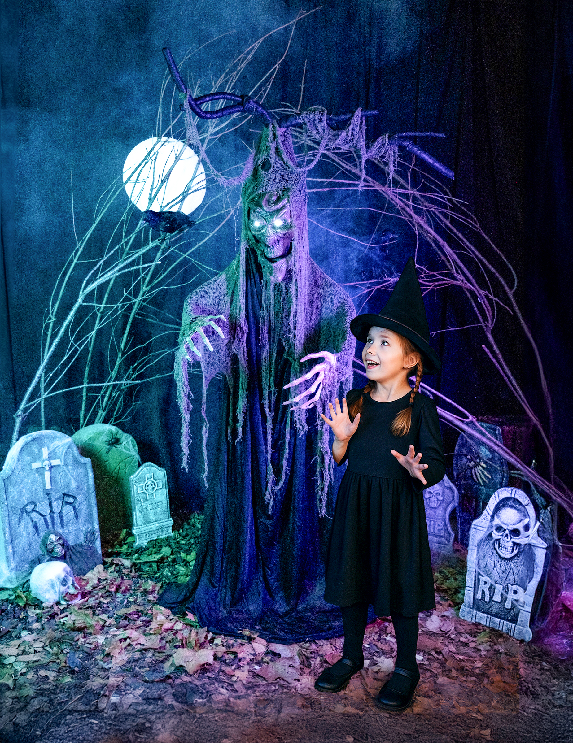 Hexen-Horrorbaum mit Licht und Sound 2 m Halloween-Dekoration Hexen-Horrorbaum mit Licht und Sound 2 m Halloween-Dekoration von WIDMANN
