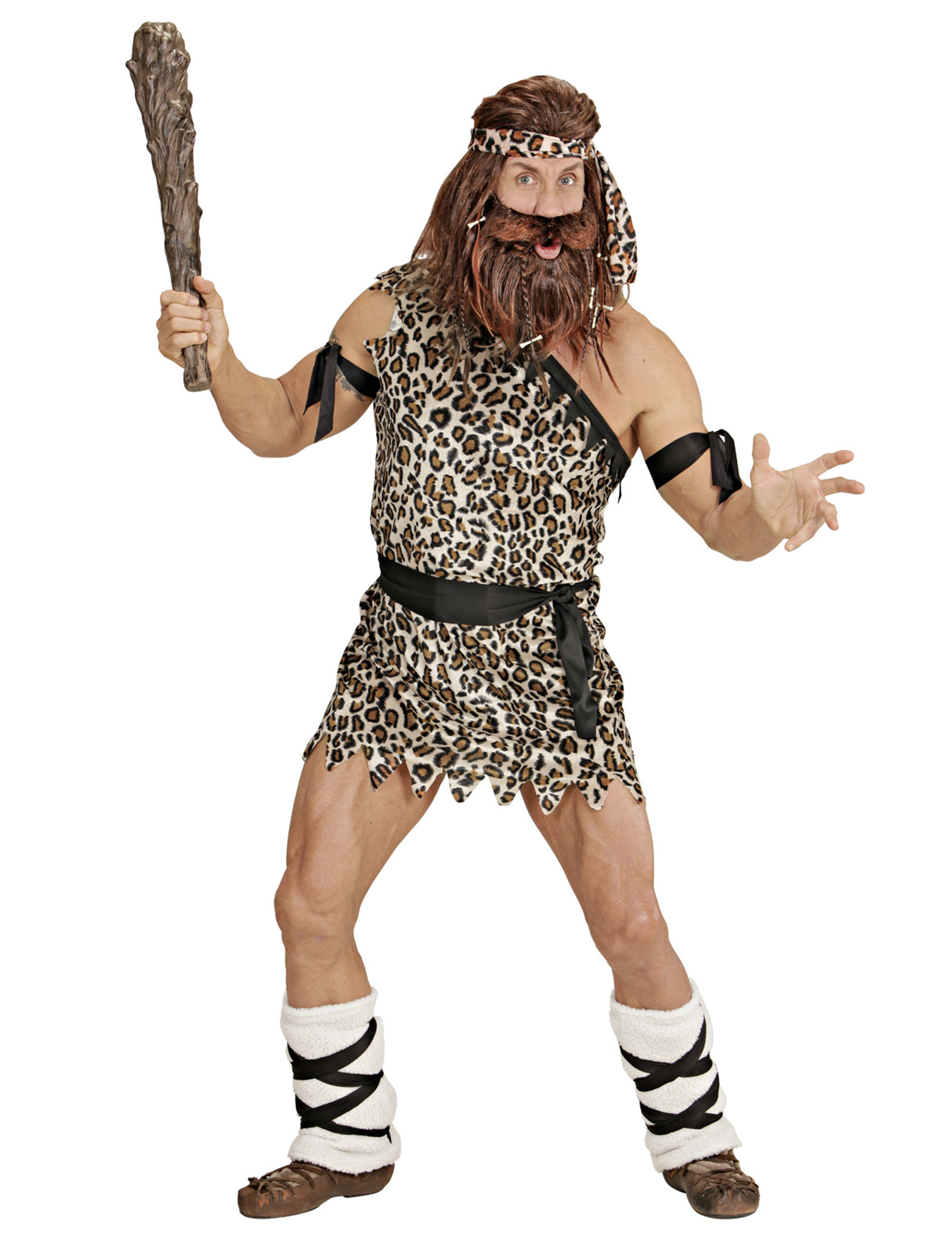 Höhlenmensch Kostüm Neanderthaler braun-beige-schwarz Höhlenmensch Kostüm Neanderthaler braun-beige-schwarz von WIDMANN