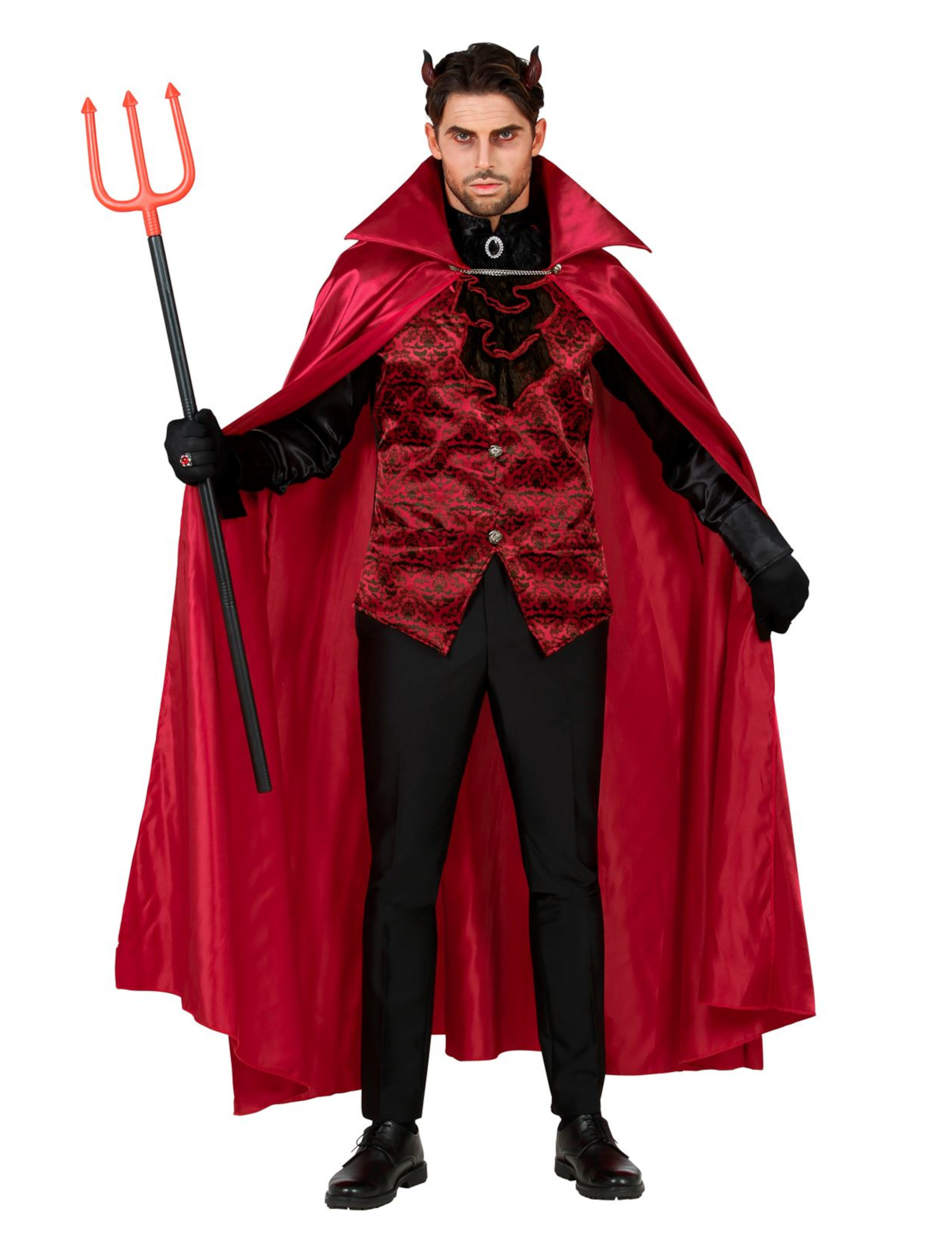 Höllenfürst-Herrenkostüm Halloween-Outfit schwarz-rot Höllenfürst-Herrenkostüm Halloween-Outfit schwarz-rot von WIDMANN