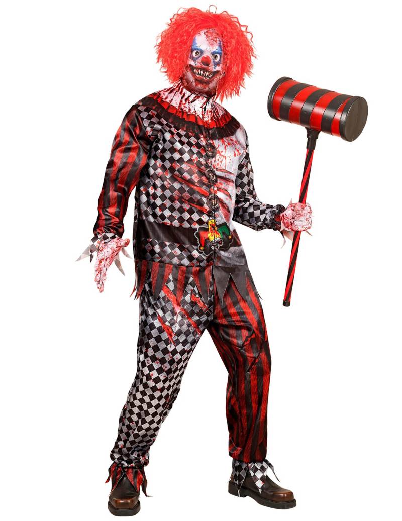 Horror Killerclown Komplettkostüm für Erwachsene von WIDMANN