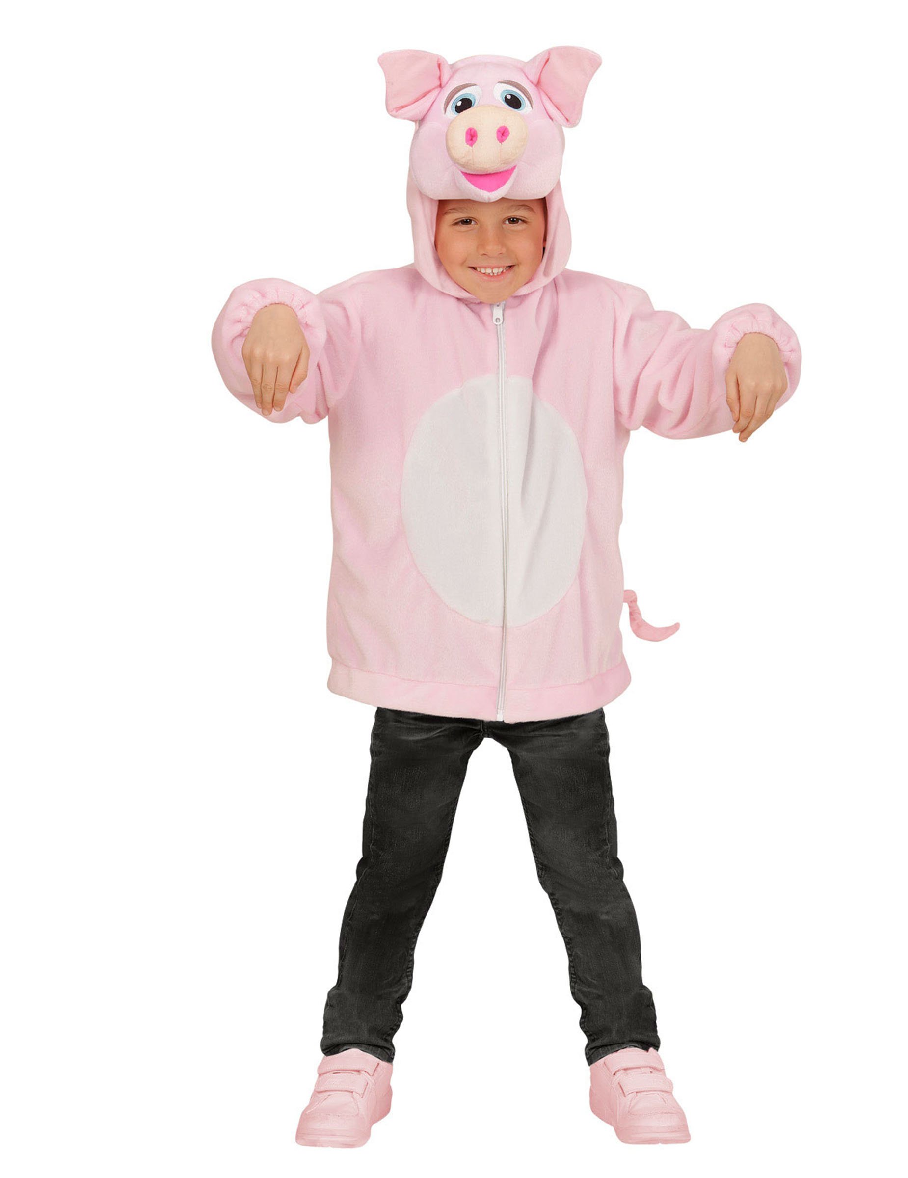 Kapuzenjacke Schwein für Kinder Kapuzenjacke Schwein für Kinder von WIDMANN