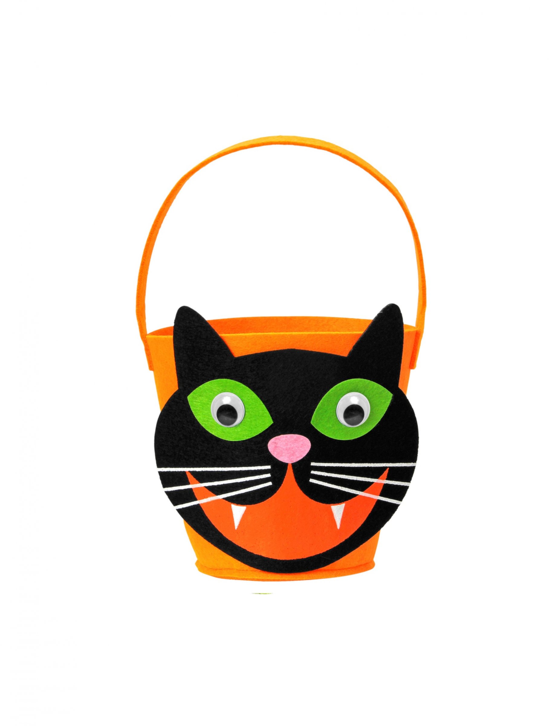 Katzen-Eimer Süßigkeiten Halloween-Accessoire orange-schwarz Katzen-Eimer Süßigkeiten Halloween-Accessoire orange-schwarz von WIDMANN