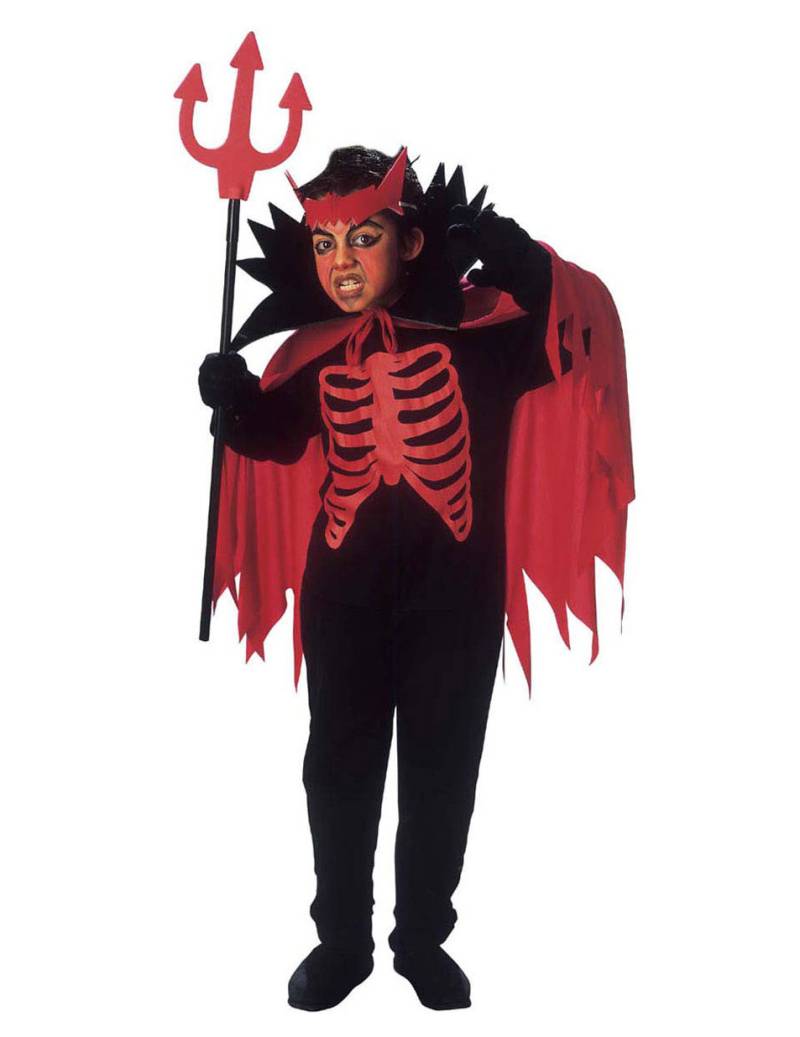 Kleiner Teufel Halloween-Kinderkostüm rot-schwarz von WIDMANN
